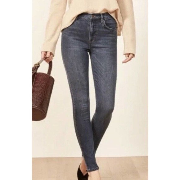Reformation High Rise Skinny Jean in Havana Wash Sz 25 (E - Picture 1 of 9